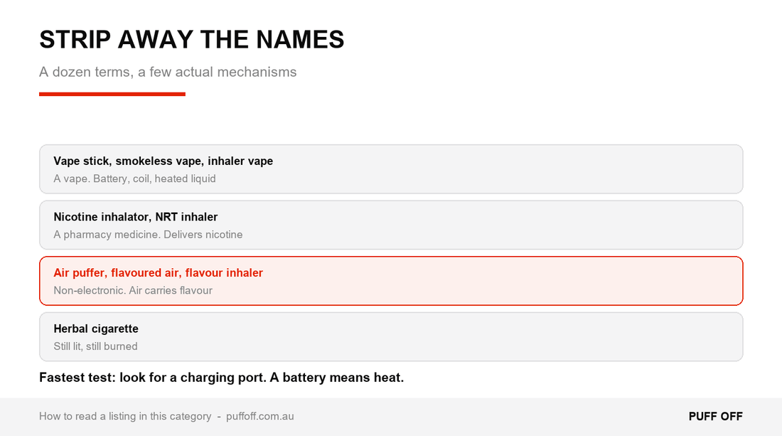 Vape Sticks, Air Puffers and Vape Replacements: A Plain Glossary - Puff Off