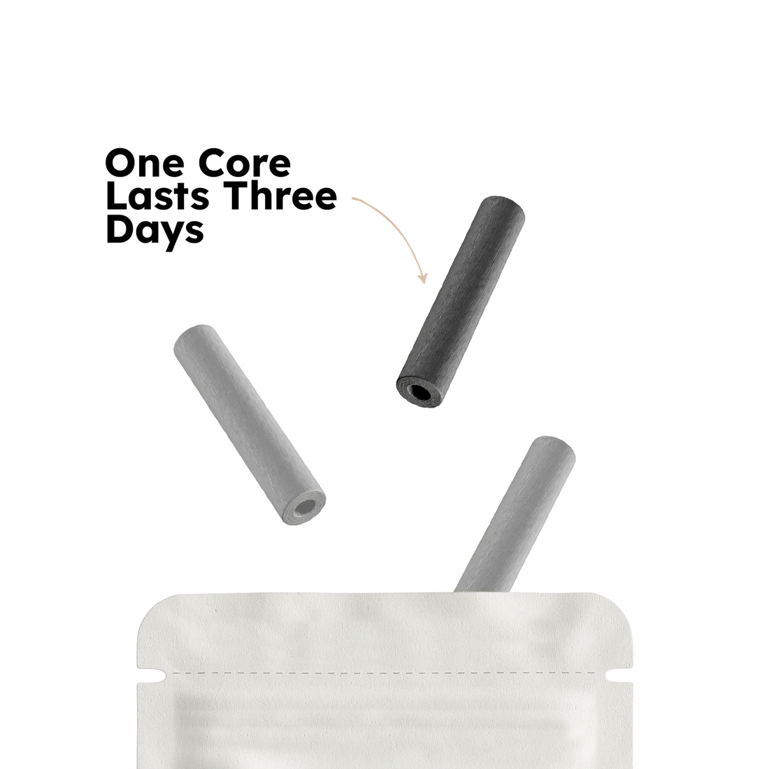 Crisp Mint Cores nicotine-free flavour core for Puff Off aromatherapy inhaler (view 2)