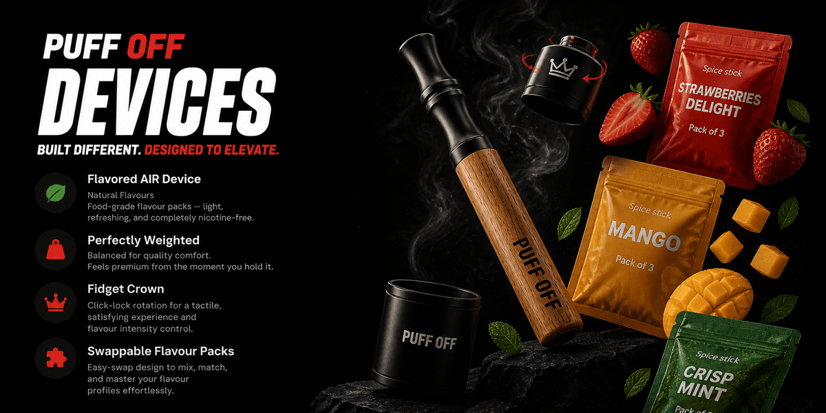 Puff Off nicotine-free aromatherapy inhaler