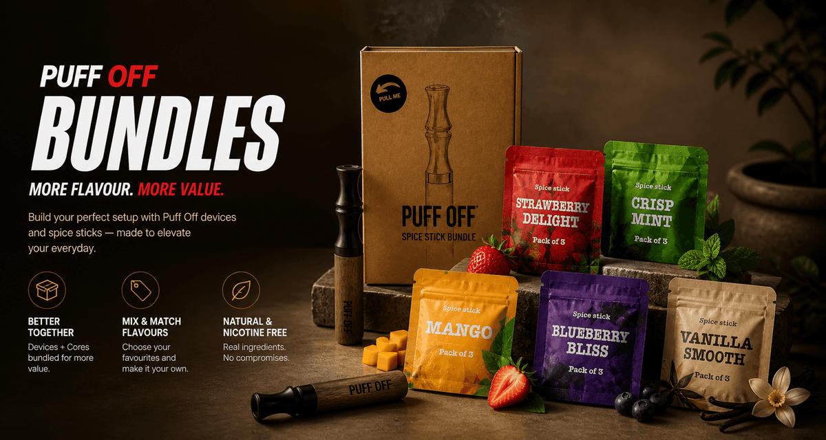 Puff Off nicotine-free aromatherapy inhaler