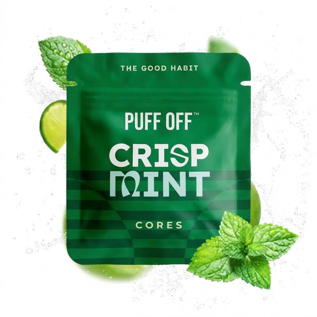 Crisp Mint Cores nicotine-free flavour core for Puff Off aromatherapy inhaler